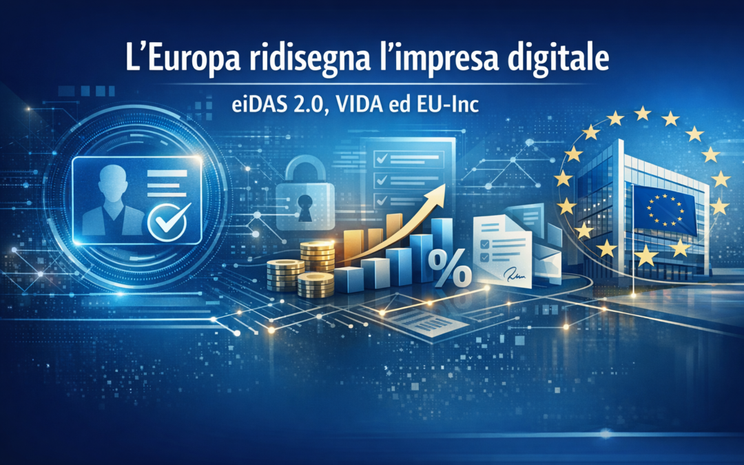EIDAS 2.0, VIDA ED EU-INC: L’EUROPA COSTRUISCE L’INFRASTRUTTURA DELL’IMPRESA DIGITALE