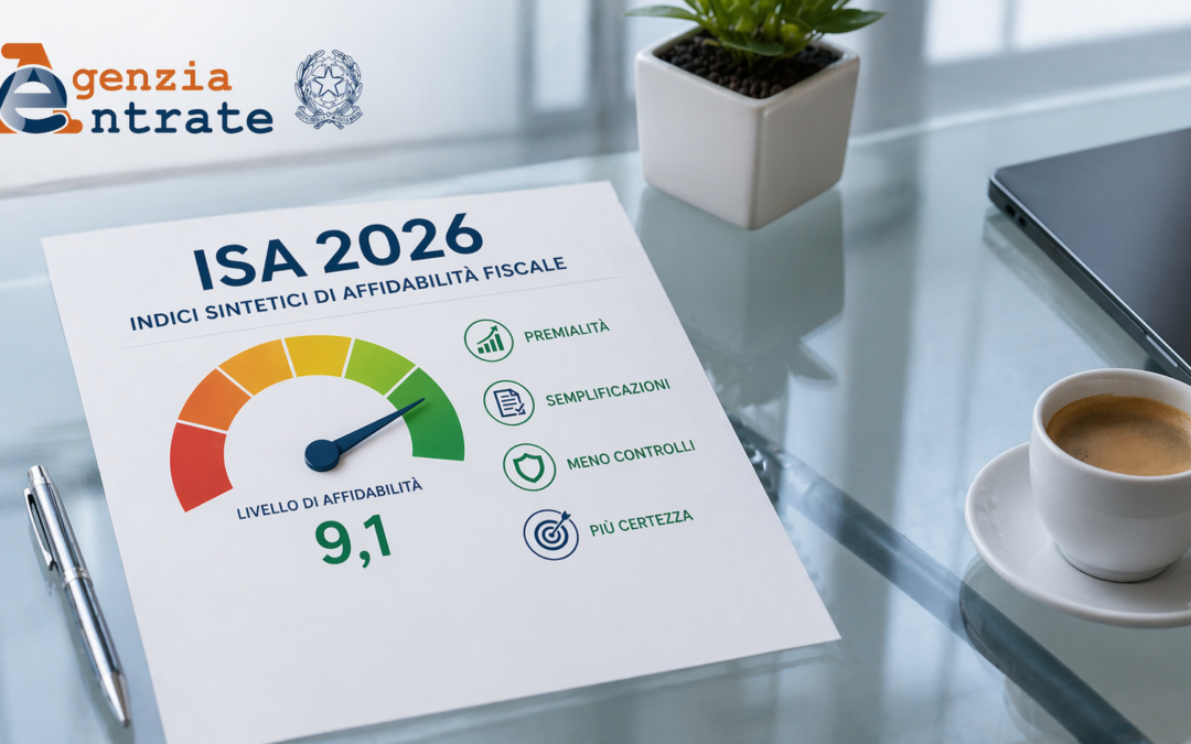 ISA 2026: L’AFFIDABILITÀ FISCALE COME LEVA DI SEMPLIFICAZIONE E TUTELA
